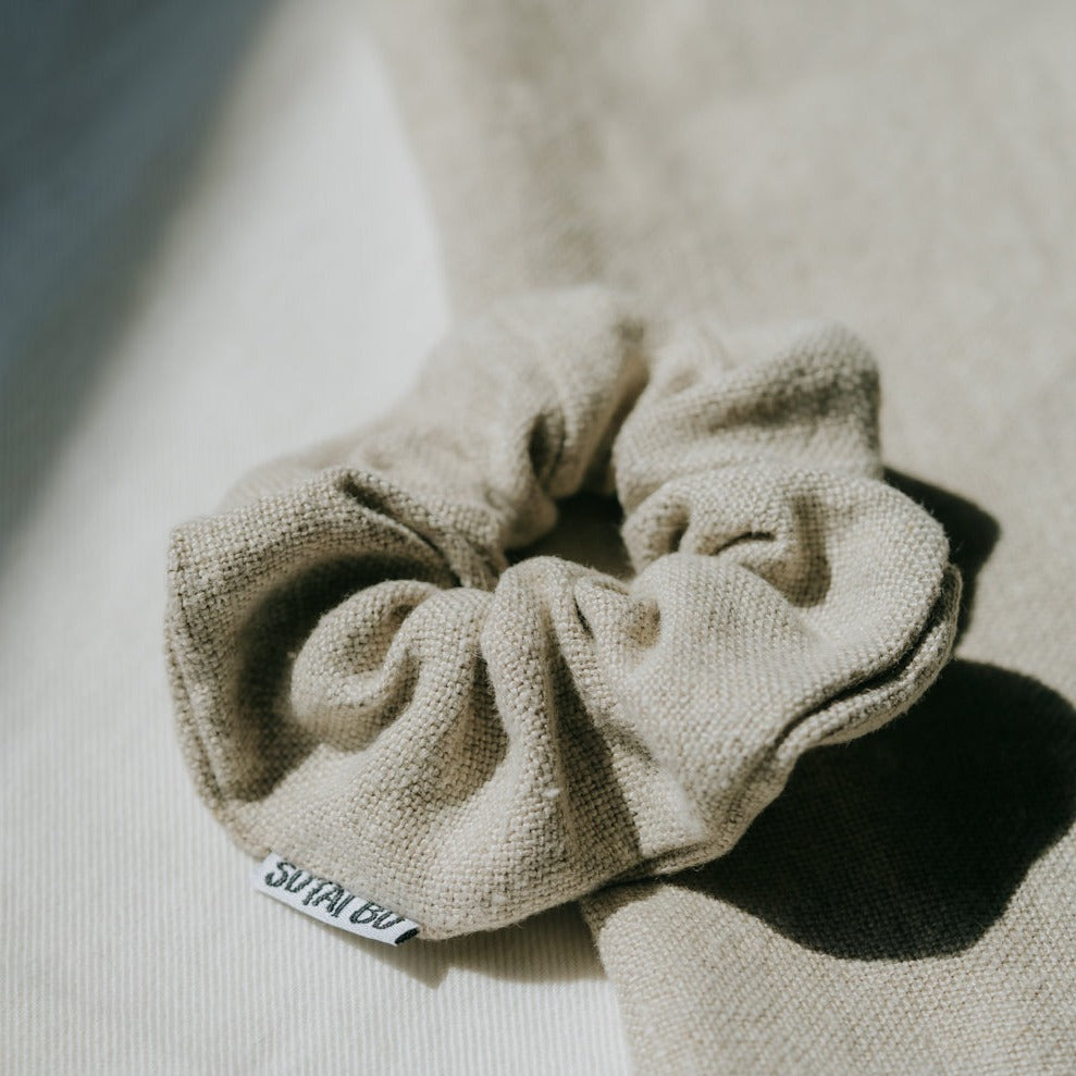 scrunchie-linen-beige