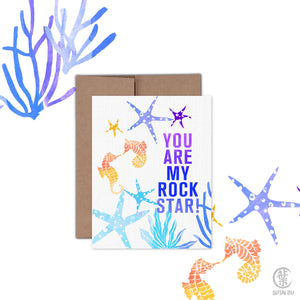 Greeting Card - You Are My Rock Star